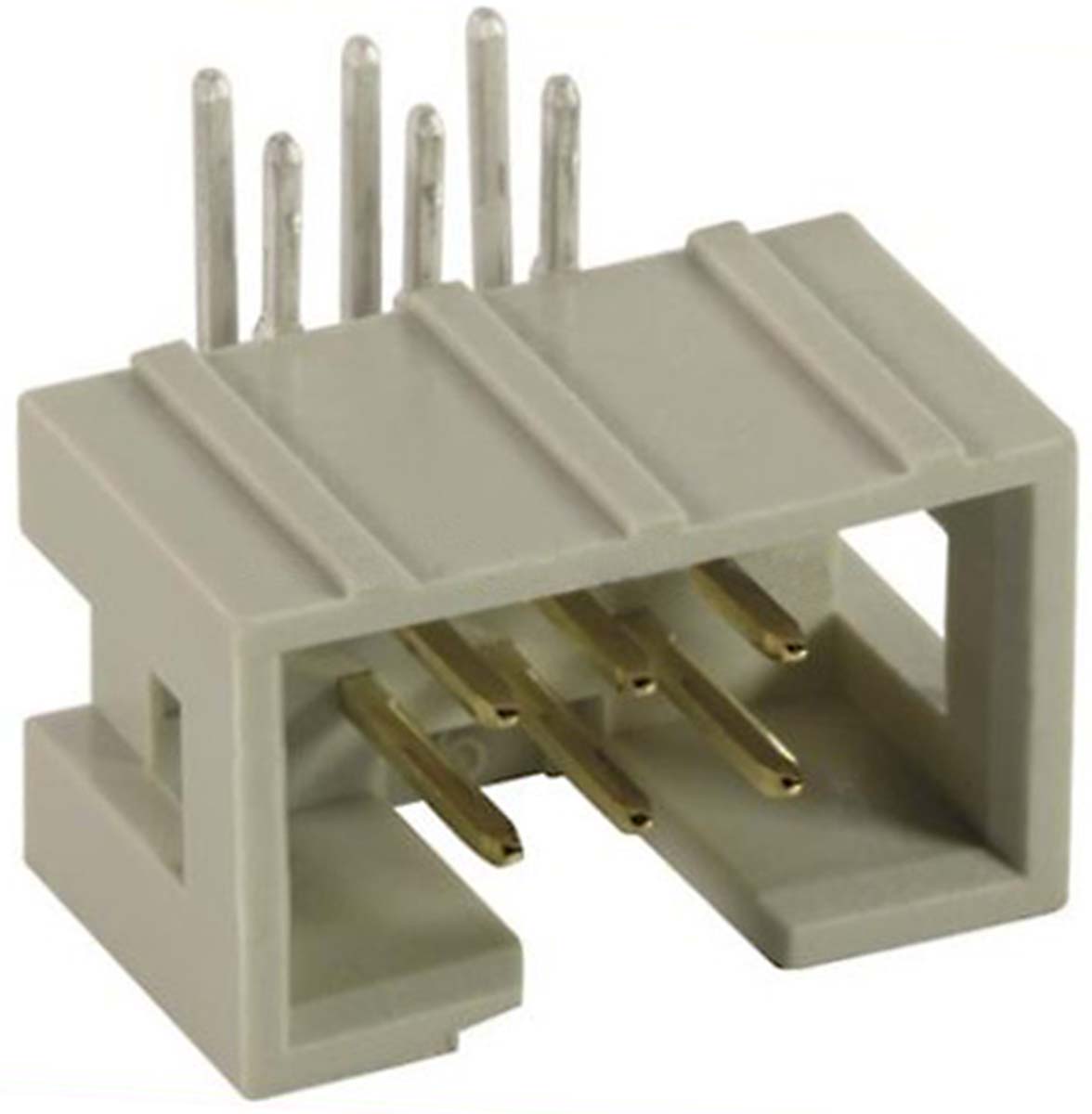HARTING SEK 18 Series Right Angle Through Hole PCB Header, 10 Contact(s), 2.54 mm Pitch, 2 Row, Shrouded