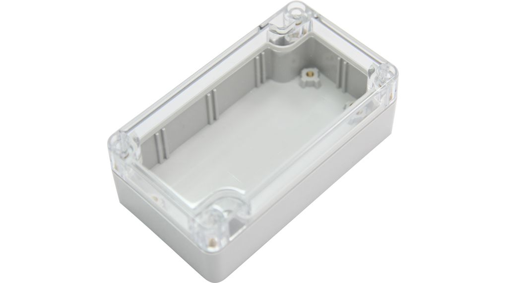 RND RND 455 Series Light Grey Polycarbonate General Purpose Enclosure, IP67, Light Grey Lid, 65x115x40mm