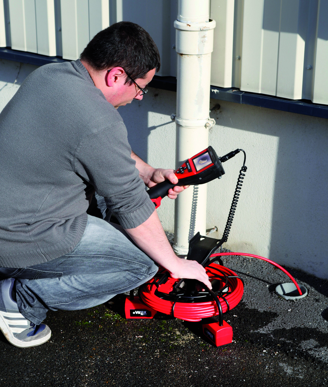 294121 Virax  40 → 100mm probe Inspection Camera, 16m Probe Length, 720 x 480pixels Resolution, LED Illumination