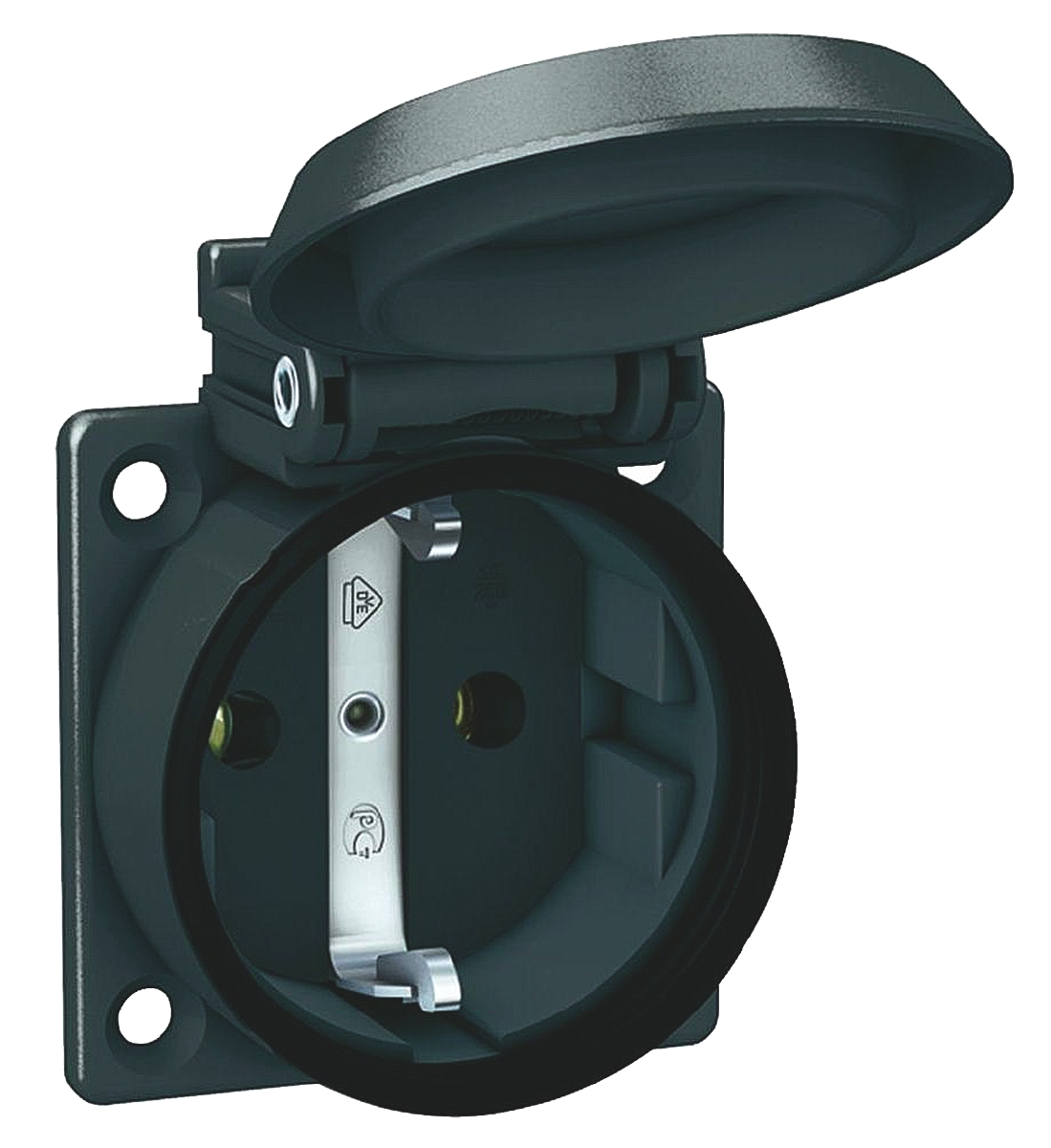ABL Sursum 1561000, 1-Gang Thermoplastic Electrical Socket, 16A, Outdoor Use