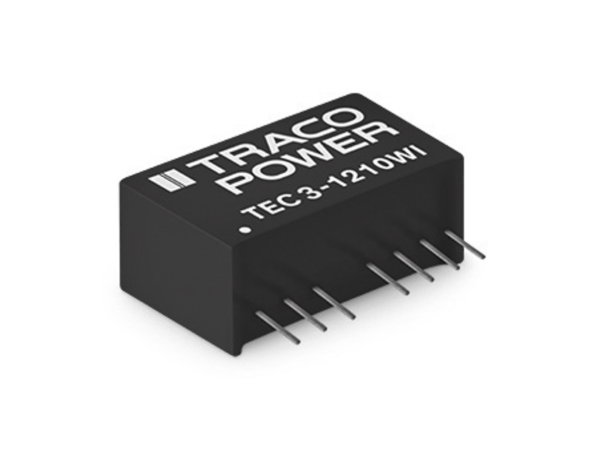 TRACOPOWER TEC 3WI DC-DC Converter, 12V dc/ 250mA Output, 4.5 → 18 V dc Input, 3W, Through Hole, +90°C Max Temp