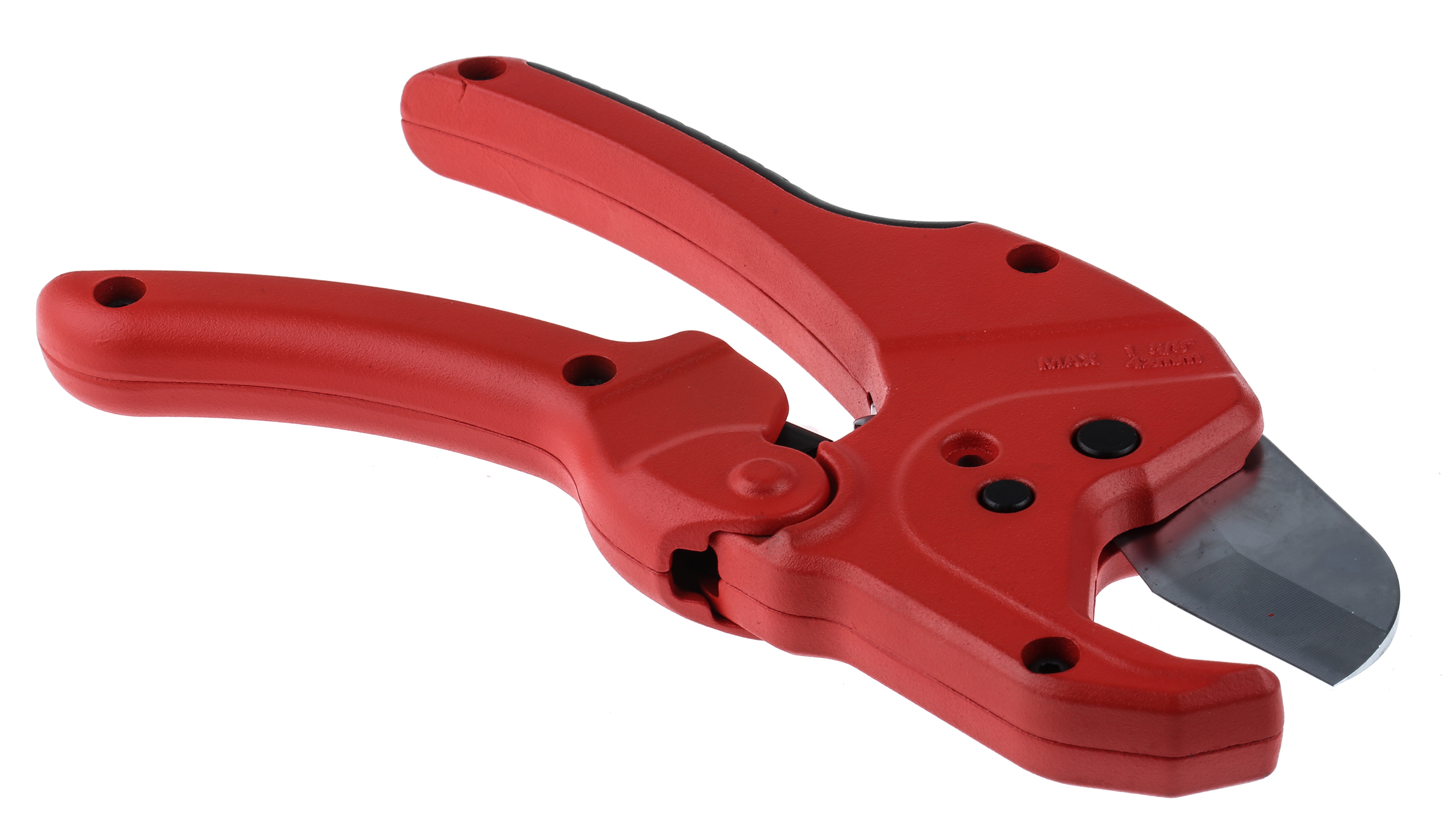 182-9983 RS PRO Pipe Cutter 42 mm Cuts Polyvinyl Fluoride, Polyvinyl Chloride, Polyethylene, Polypropylene, Phosphor Bronze,