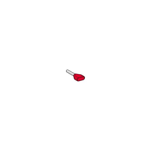 az5de010 Schneider Electric AZ5DE Series Insulated Crimp Bootlace Ferrule, 8mm Pin Length, 2.2mm Pin Diameter, Red
