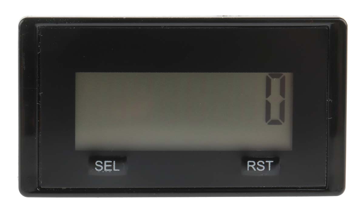 Trumeter 6300 Counter, 7 (Annunciators Icon), 8 (Figure) Digit LCD, 3.6 V Battery