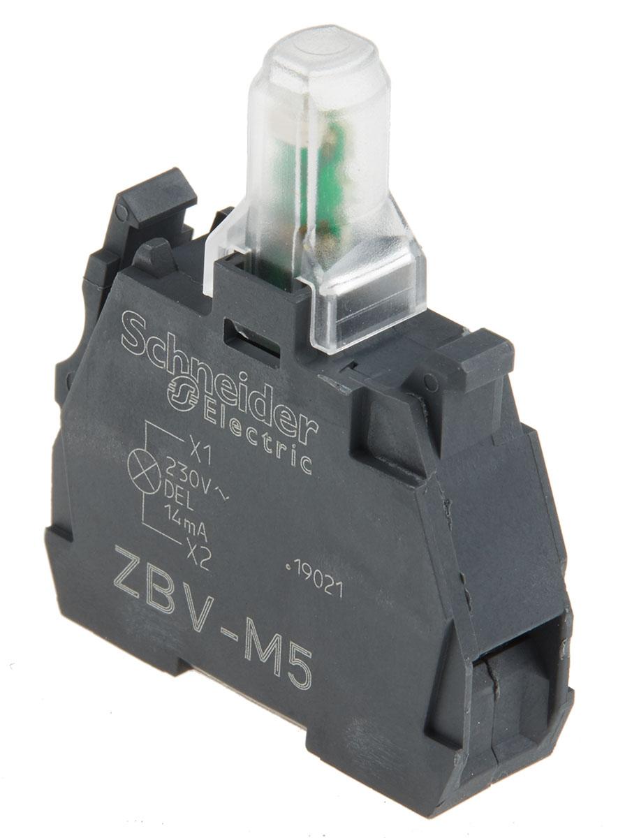 zbvm5 Schneider Electric XB4 XB5 Light Block LED Orange 230 V Screw terminal