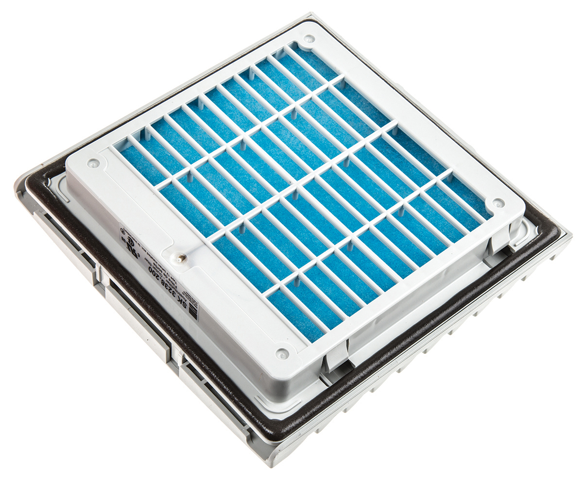 3238200 Rittal Fan Filter for 124 x 124 mm, 148.5 x 148.5 mm Fans, Chemical Fibre Filter, ABS Frame, 148.5 x 148.5mm