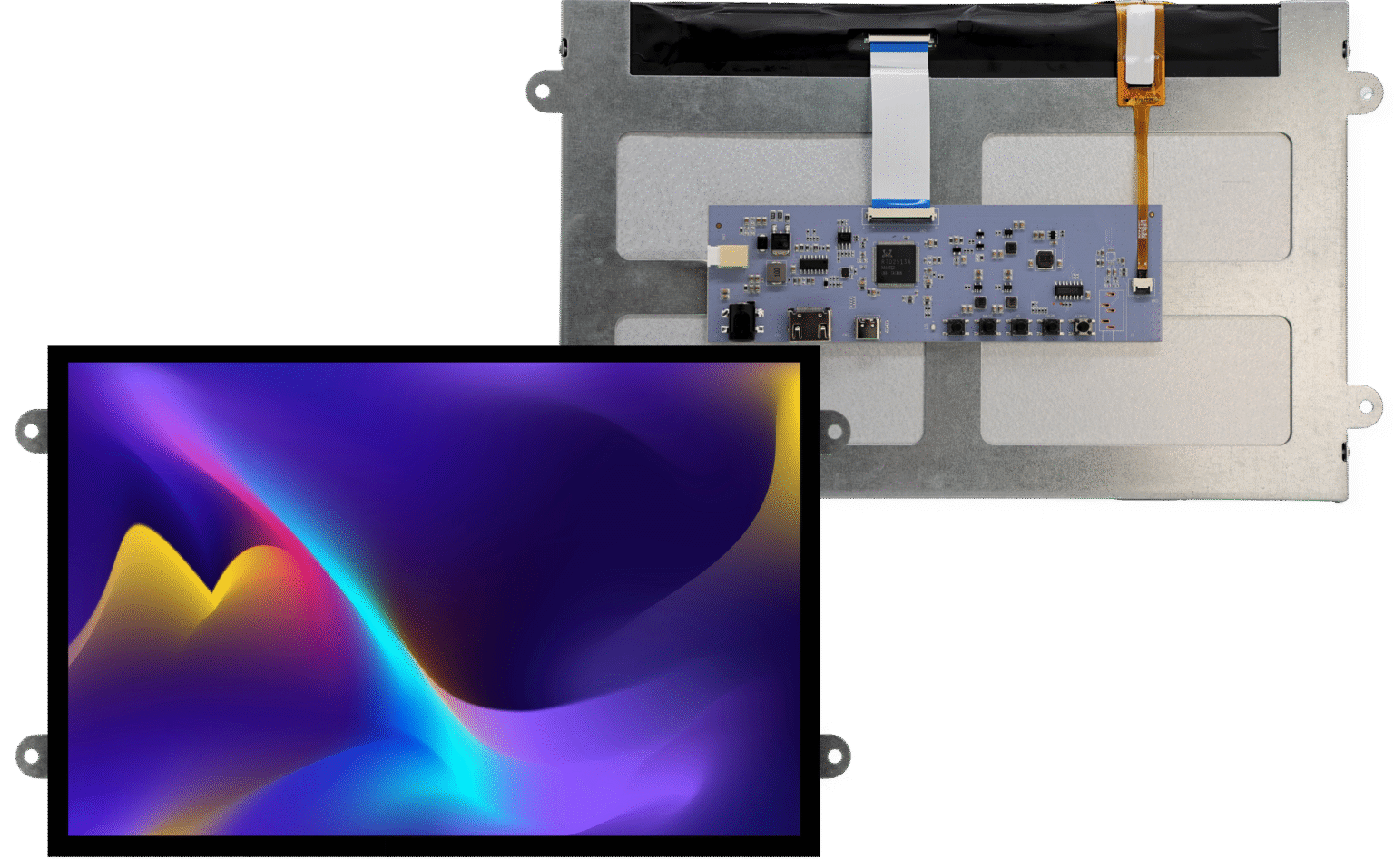 4D Systems 4DHDMI-121-1280-800-CT-EAR-500 LCD Display Module Touch Screen, 12.1 in, 1280 x 800 pixel