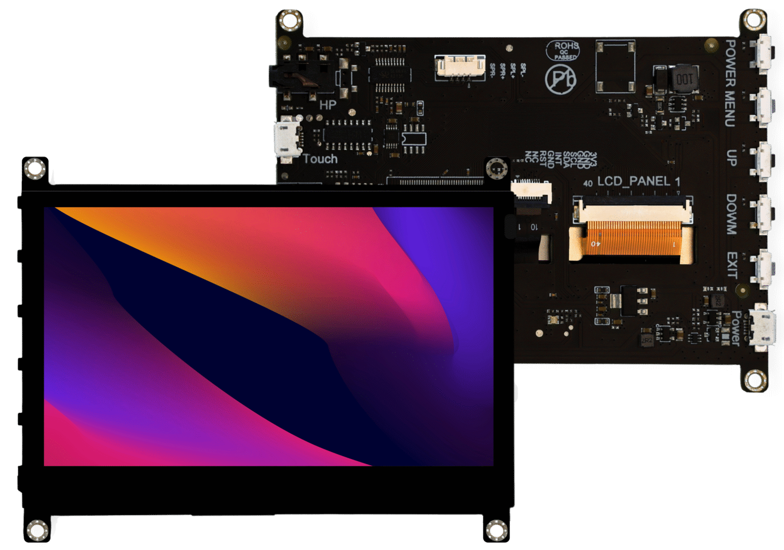 4D Systems 4DHDMI-43-480-272-CT-EAR-500 LCD Display Module Touch Screen, 4.3 in, 480 x 272 pixel