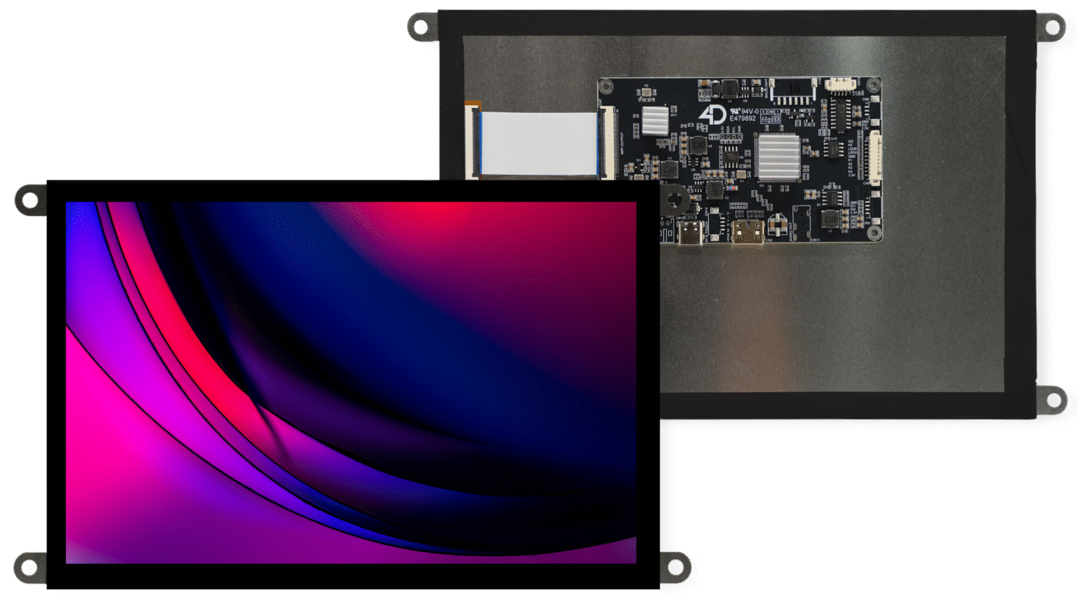 4D Systems 4DHDMI-80-1280-800-CT-EAR-500 LCD Display Module Touch Screen, 8 in, 1280 x 800 pixel