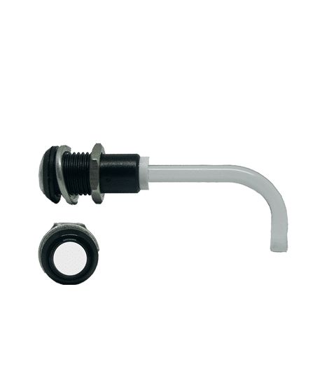 RHD-0900-3000-F9P67PR Bivar, Panel Mount Right Angle LED Light Pipe, Clear Round Lens