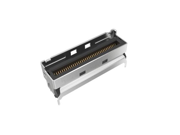 Amphenol Communications Solutions Vertical Edge Connector, 74-Contacts, 0.6mm Pitch