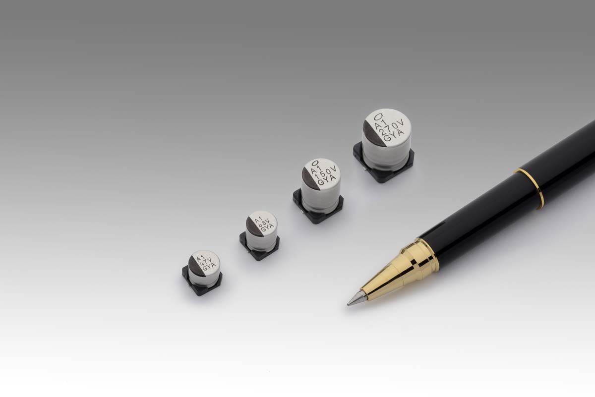 Nichicon 68μF Surface Mount Polymer Capacitor, 50V dc