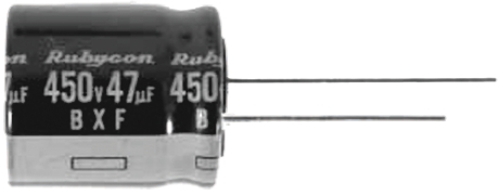 Rubycon 27μF Aluminium Electrolytic Capacitor 400V dc, Through Hole - 400BXF27M12.5X20