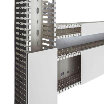 8800754 Rittal TS Slotted Panel Trunking, W100 mm x D80mm, L2m, Plastic