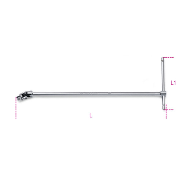 BETA 910/40 3/8 in Swivel T Handle, 420 mm Overall