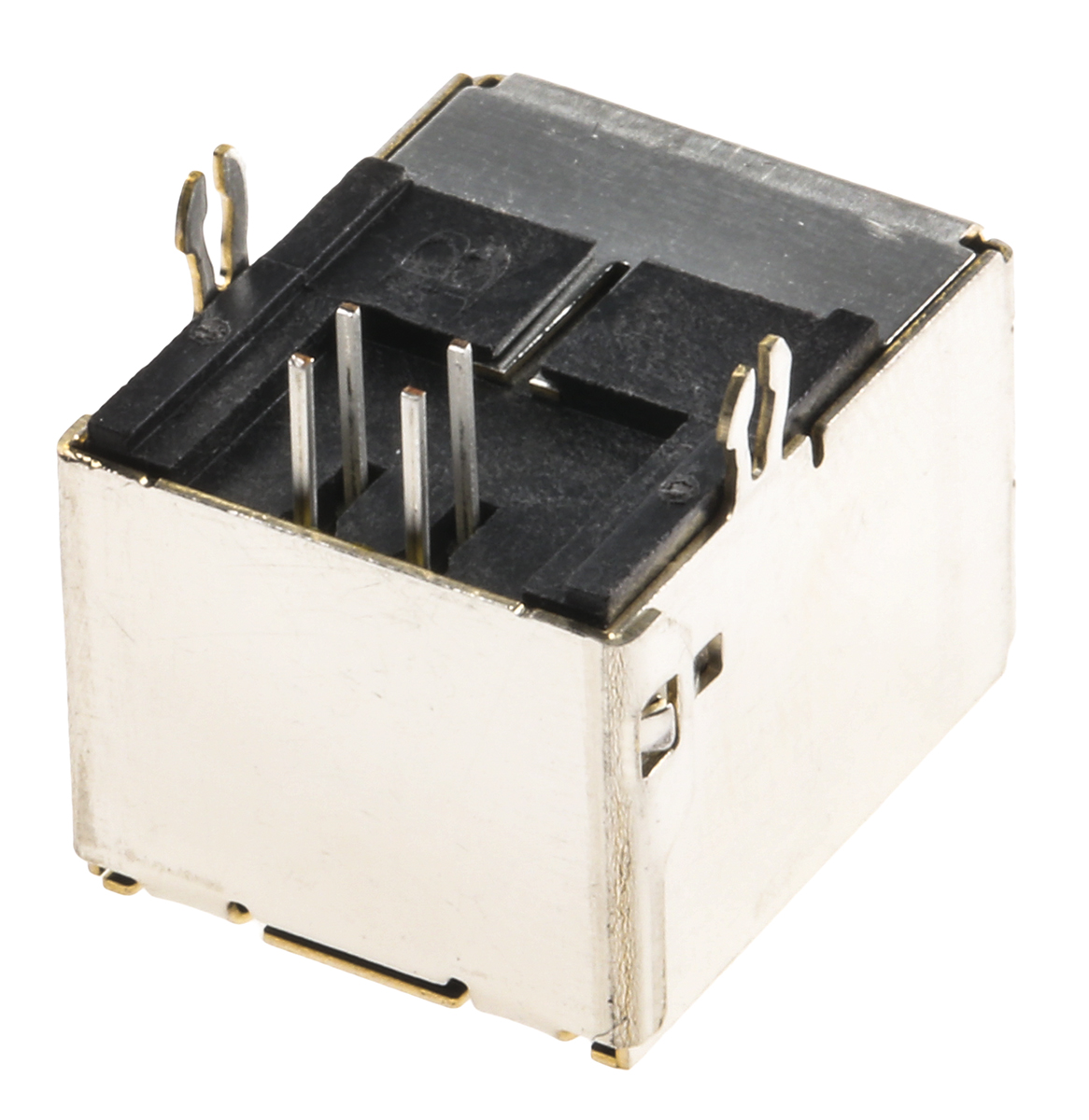 61729-1011blf Amphenol ICC Right Angle, Through Hole, Socket- Single Port Type B 2.0 USB Connector