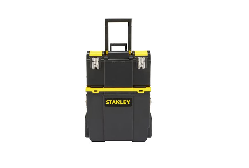 1-70-327 Stanley 2 in 1 2 drawers  Plastic Tool Box 2 Wheels, 470 x 573 x 295mm
