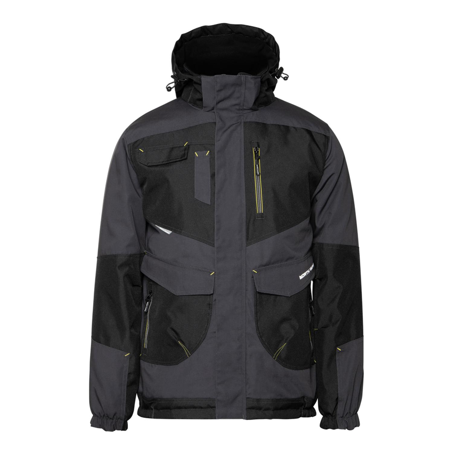Nine worths LILIAN Black/Grey, Water Repellent Jacket, XXXXL