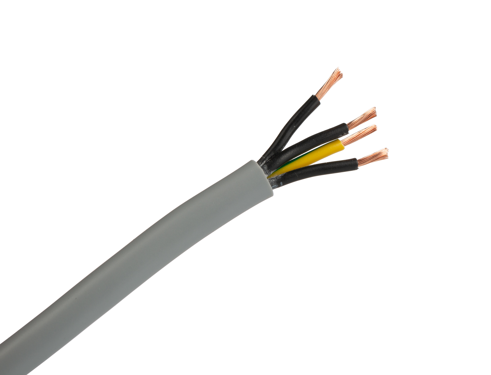 4gb-bc50 Belden YY Control Cable, 4 Cores 0.75mm², Unscreened, 50 m, Grey Polyvinyl Chloride Sheath