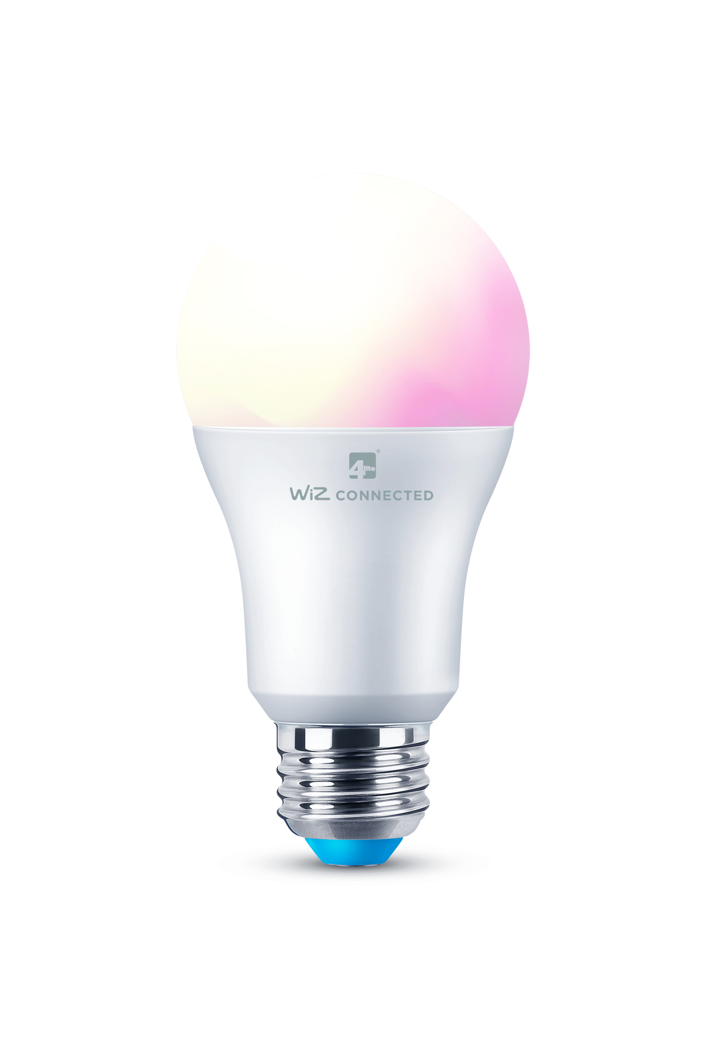 4lite UK 8 W E27 LED Smart Bulb, White, 6500 k