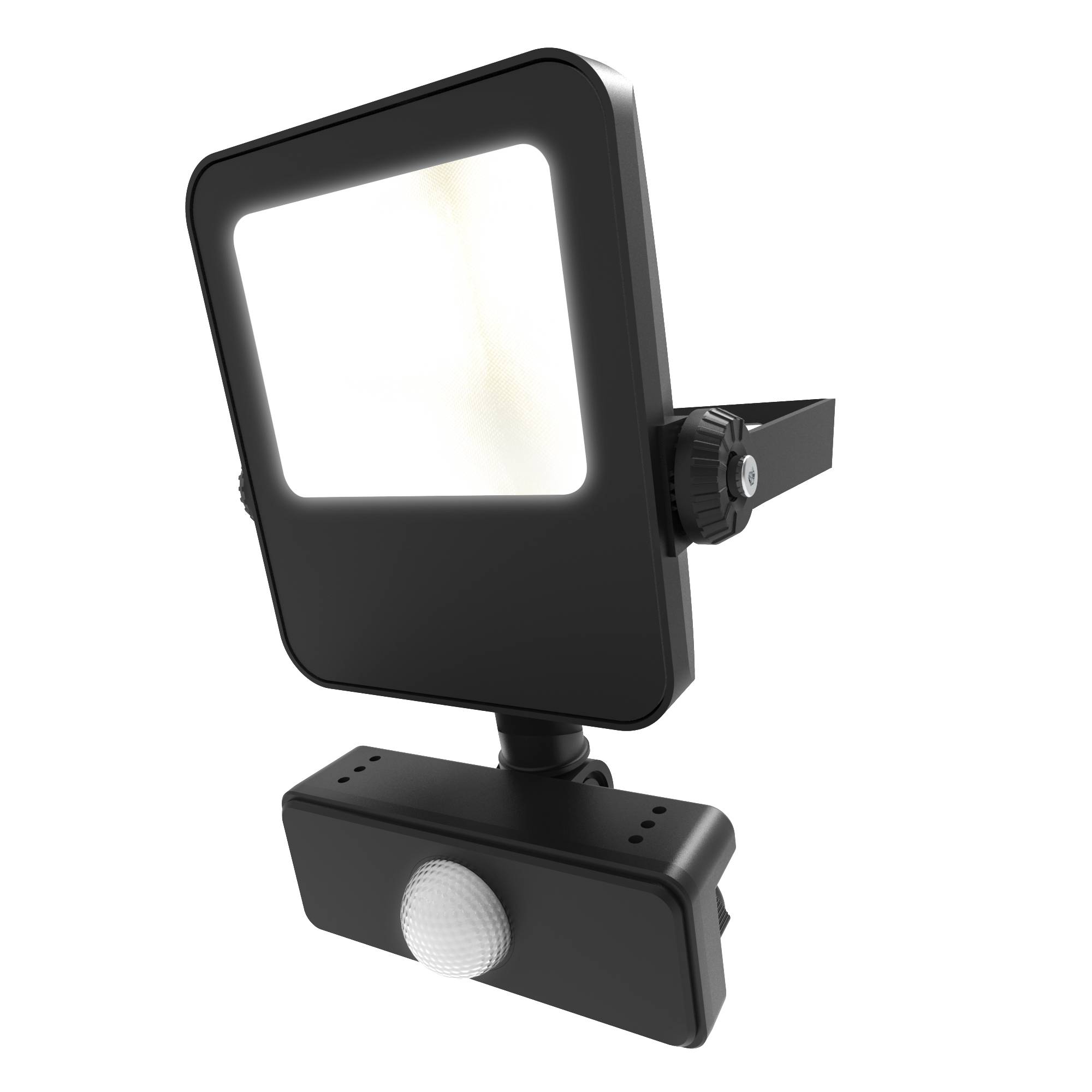 4lite UK 4L2 PIR Included Floodlight Black, IP65, 3150 lm