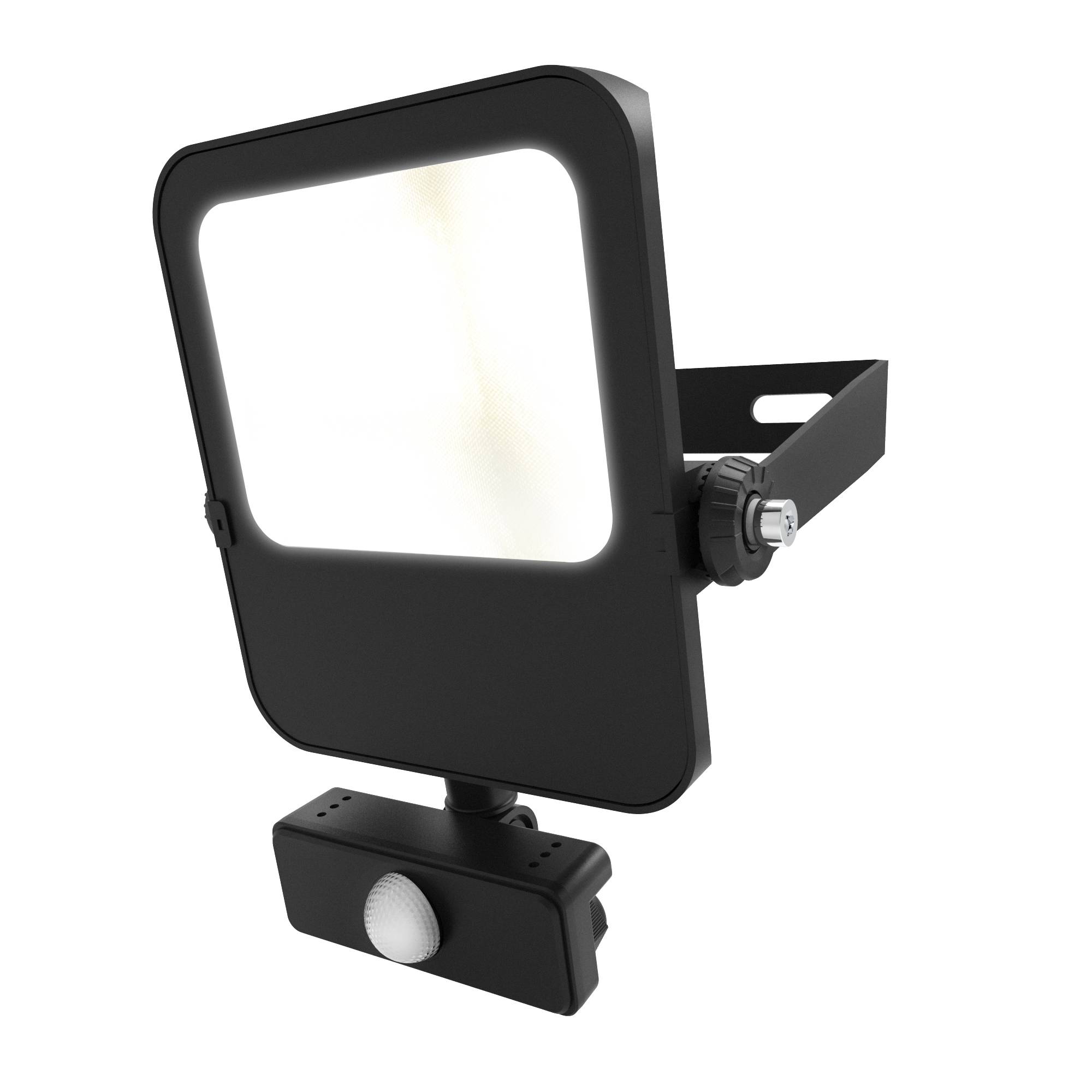 4lite UK 4L2 PIR Included Floodlight Black, IP65, 5750 lm