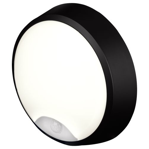 4lite UK Round Round LED Bulkhead Light, 12.5 W, 220V, 240 V Lamp Supplied, IP54, Pylus