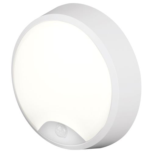 4lite UK Round Round LED Bulkhead Light, 12.5 W, 220V, 240 V Lamp Supplied, IP54, Pylus