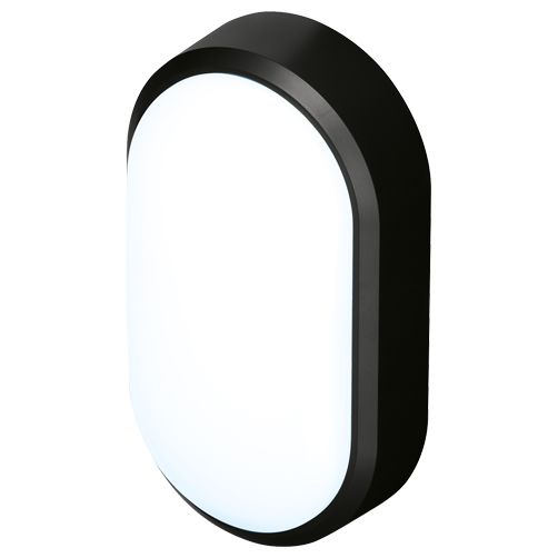 4lite UK Oval Oval LED Bulkhead Light, 12 W, 220V, 240 V Lamp Supplied, IP54, Pylus