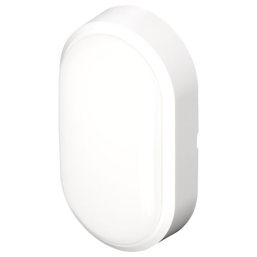 4lite UK Oval Oval LED Bulkhead Light, 12 W, 220V, 240 V Lamp Supplied, IP54, Pylus