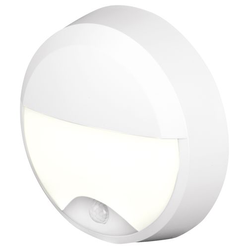4lite UK Round Round LED Bulkhead Light, 12.5 W, 220V, 240 V Lamp Supplied, IP54, Pylus
