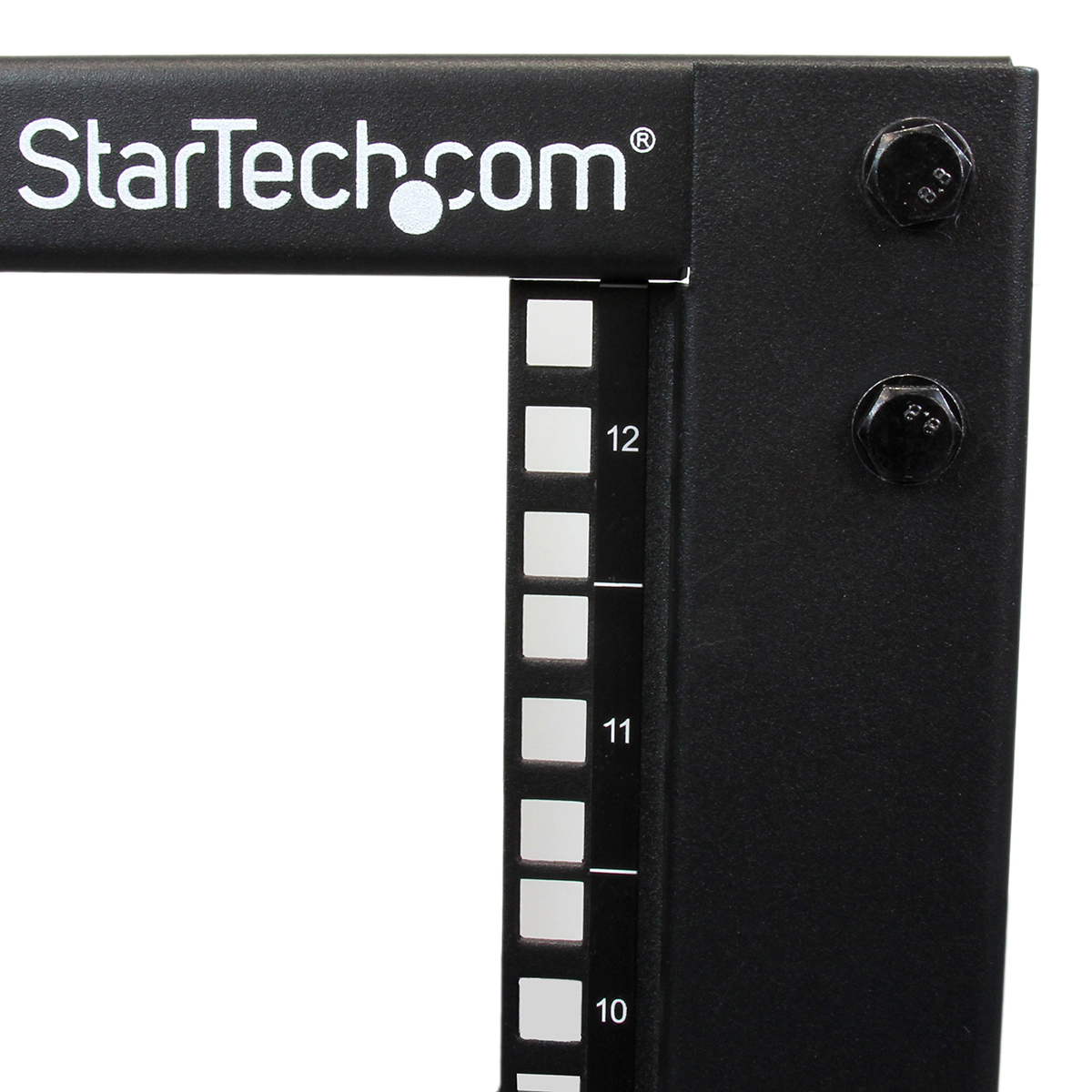 4postrack12u StarTech.com Black 12 U Steel Server Rack , with 4 Post Frame, 101.7 mm, 638 mm Height 638 mm
