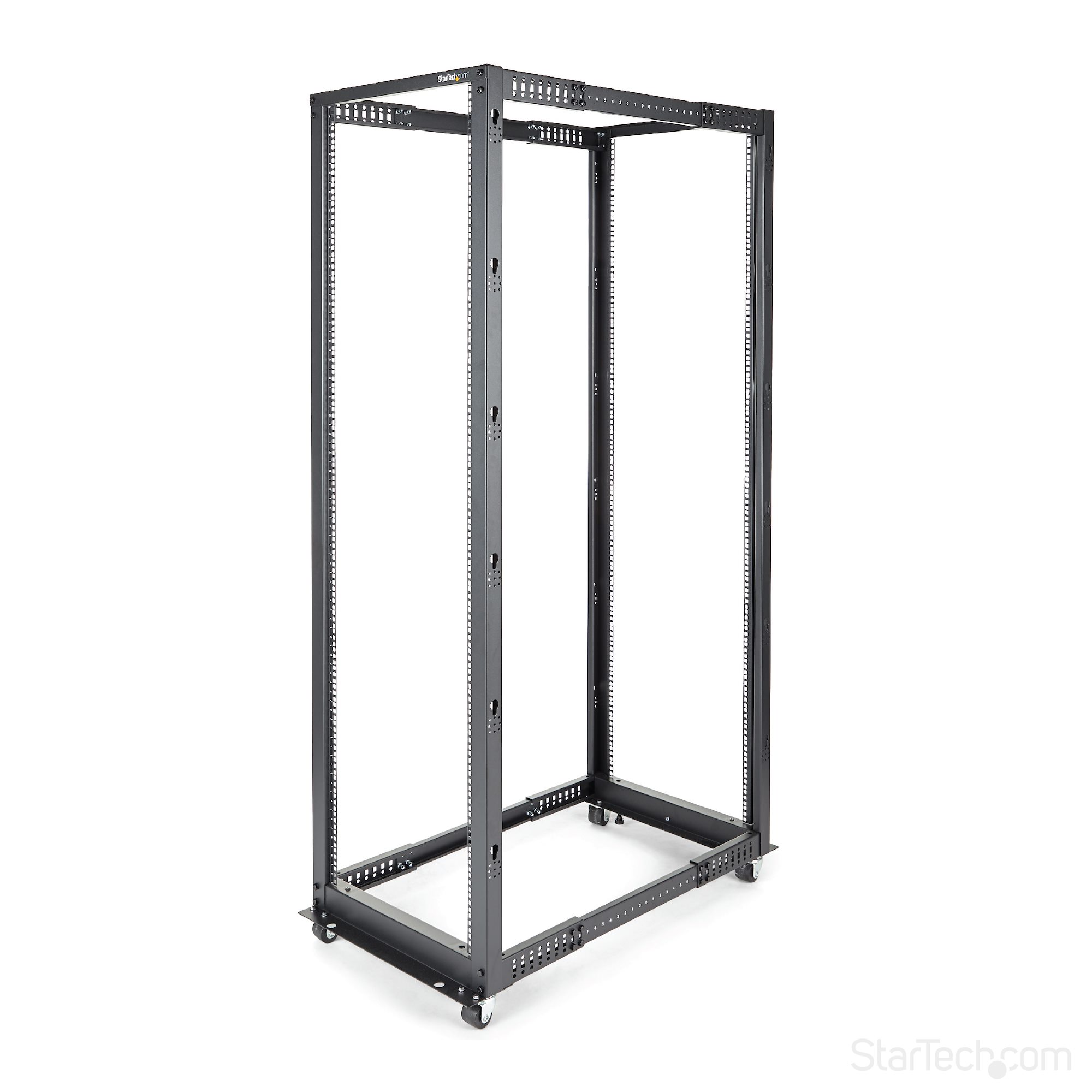 4postrack42 StarTech.com Black 42 U Steel Server Rack , with 4 Post Frame, 101.7 mm, 1970 mm Height 1970 mm