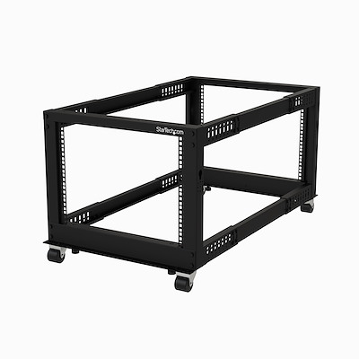 StarTech.com Black 8 U Steel Server Rack , with 4 Post Frame, 102.4 mm, 459 mm Height 459 mm
