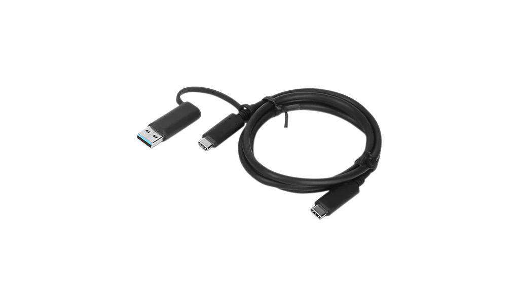 LENOVO , Male Male USB Type C, Black, 1 m
