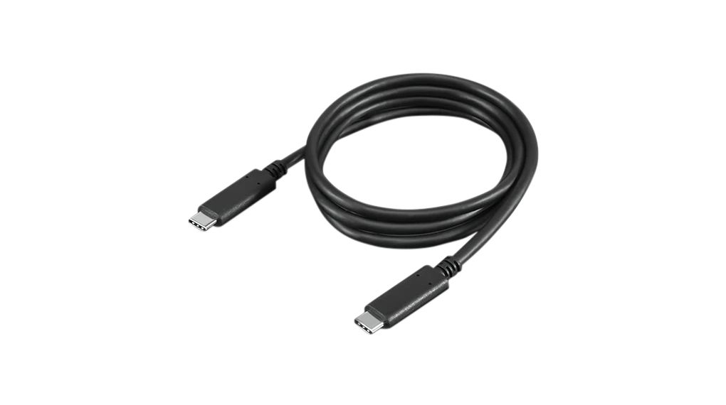 LENOVO , Male USB Type C to Male USB Type C, Black, 1 m