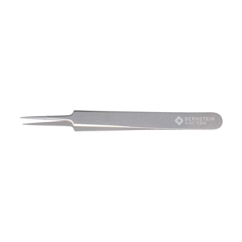 Bernstein 110mm Stainless Steel Pointed ESD Safe Tweezer