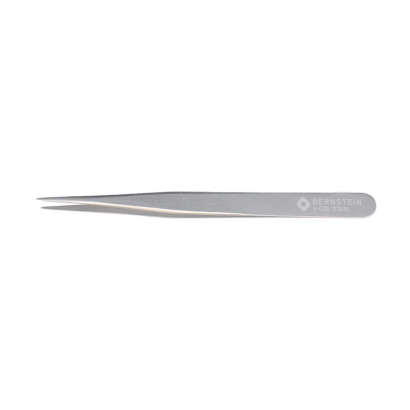 Bernstein 120mm Stainless Steel Pointed ESD Safe Tweezer