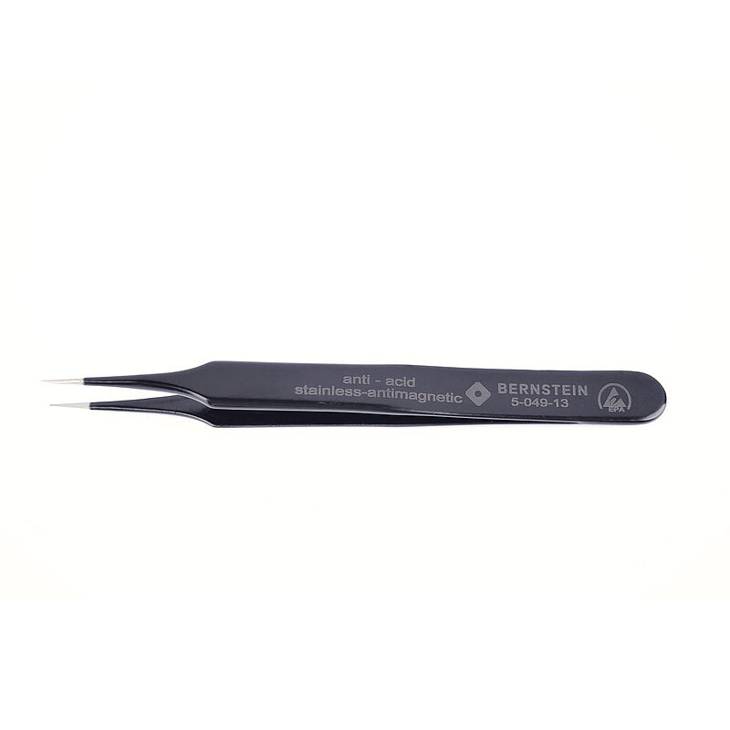Bernstein 110mm Stainless Steel ESD Safe Tweezer