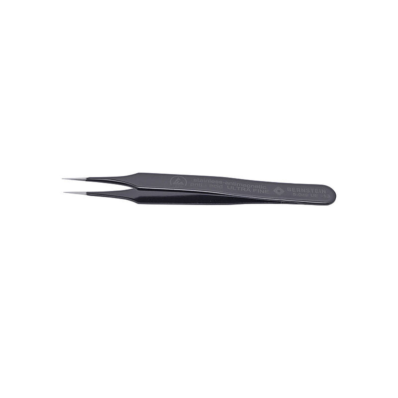 Bernstein 110mm Stainless Steel Pointed ESD Safe Tweezer