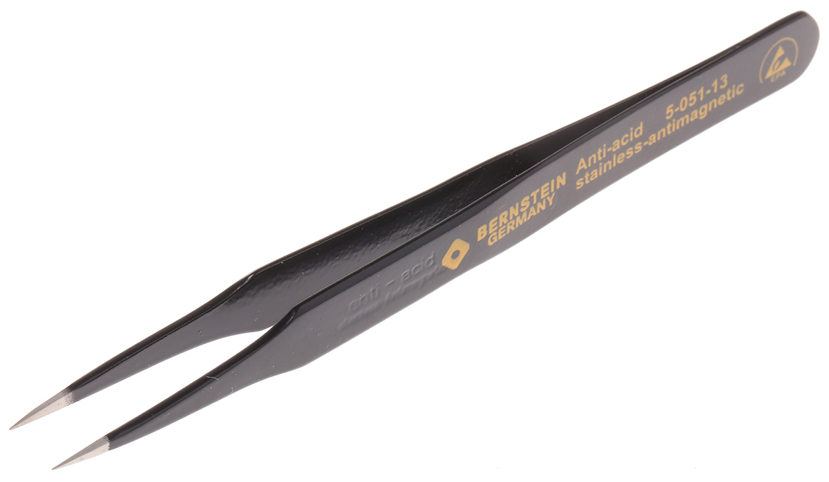 Bernstein Stainless Steel ESD Safe Tweezer