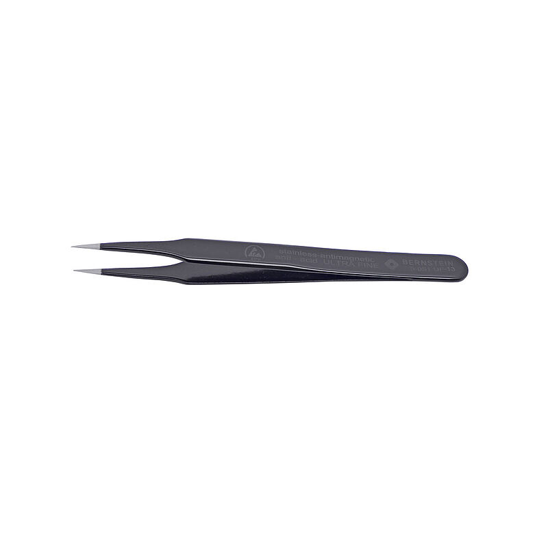 Bernstein 120mm Stainless Steel Pointed ESD Safe Tweezer