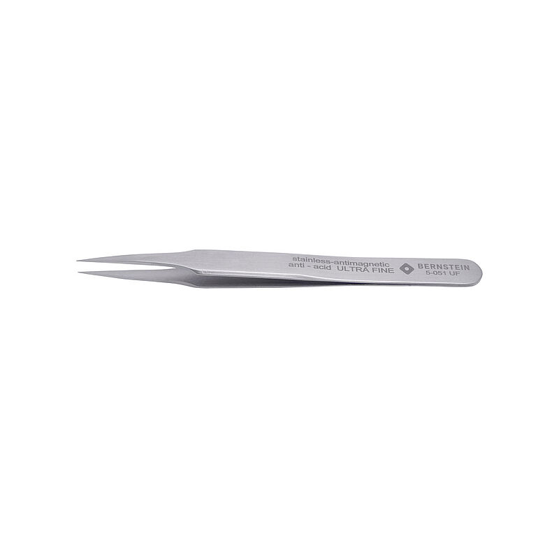 Bernstein 120mm Stainless Steel Pointed ESD Safe Tweezer