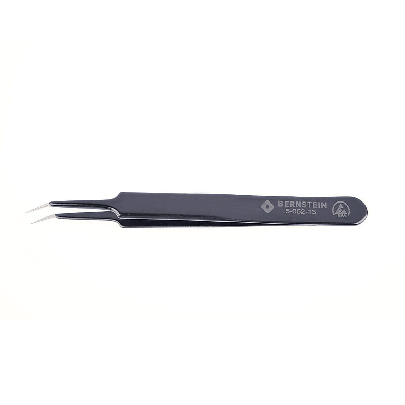 Bernstein 110mm Stainless Steel Pointed ESD Safe Tweezer