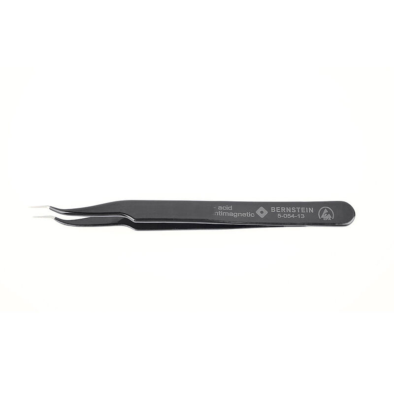 Bernstein 120mm Stainless Steel Pointed ESD Safe Tweezer