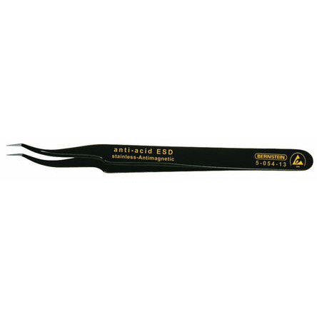 Bernstein 120mm Stainless Steel Pointed ESD Safe Tweezer
