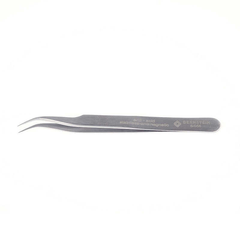 Bernstein 120mm Stainless Steel Angled Tweezer