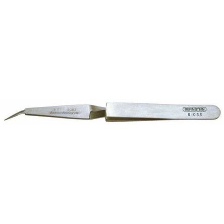 Bernstein 120mm Stainless Steel Pointed ESD Safe Tweezer