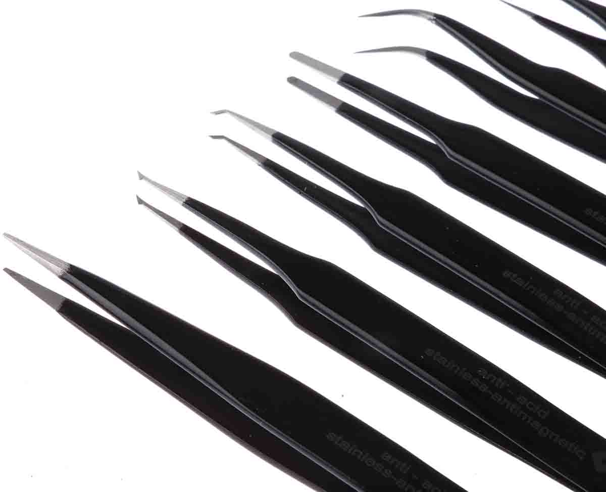 5-060 Bernstein Steel ESD Safe Tweezer Set