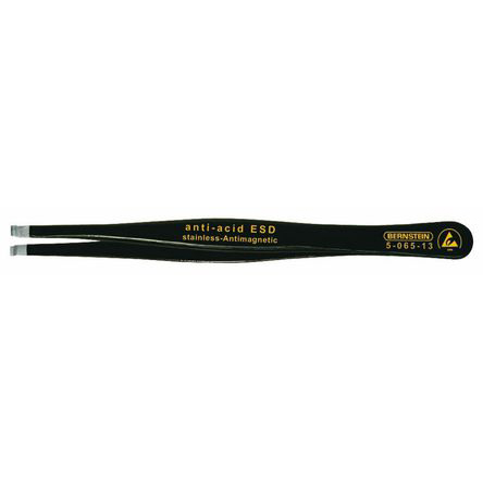 Bernstein 120mm Stainless Steel Pointed ESD Safe Tweezer
